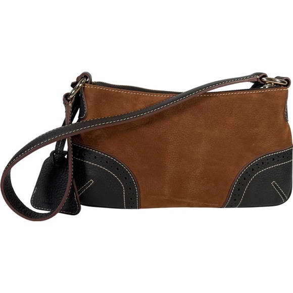 Dooney & Bourke Vintage Baguette Shoulder Bag Two-Tone Pebbled Leather, Y2K- EUC - Picture 12 of 16